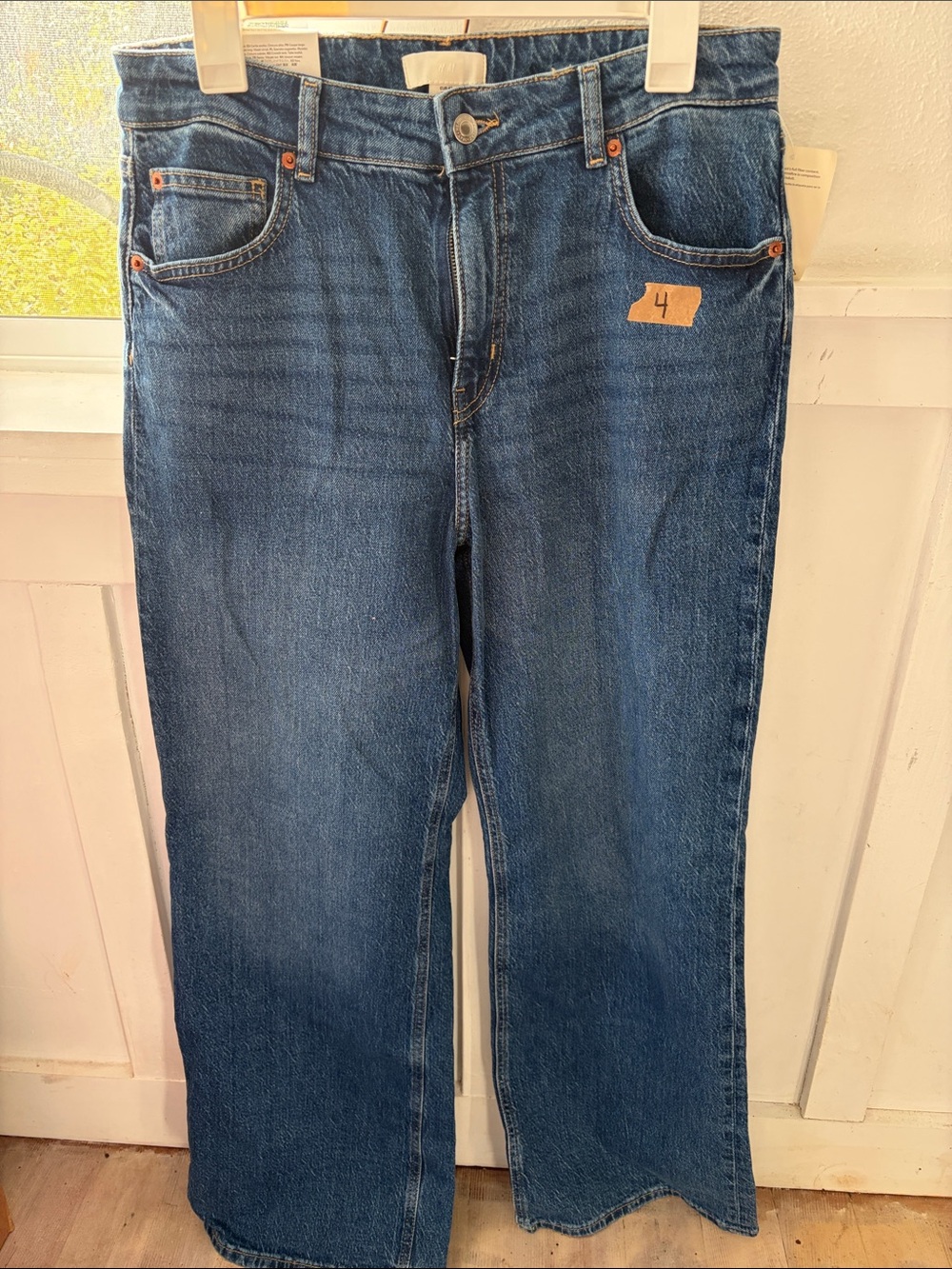 H&M Dark Blue Bootcut Jeans for Men